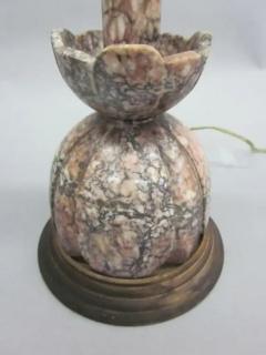 Pair of Modern Neoclassical Italian Marble Table Lamps - 4102735