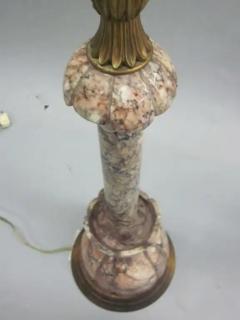 Pair of Modern Neoclassical Italian Marble Table Lamps - 4102740