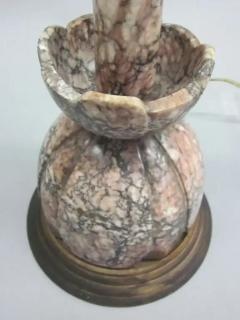 Pair of Modern Neoclassical Italian Marble Table Lamps - 4102742