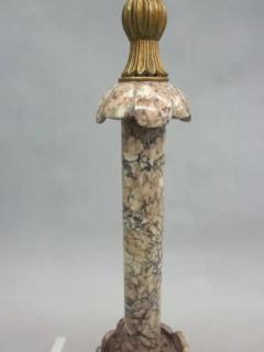 Pair of Modern Neoclassical Italian Marble Table Lamps - 4102743