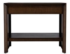 Pair of Modern Oak Nightstand End Tables in Dark Walnut - 3156794