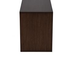 Pair of Modern Oak Nightstand End Tables in Dark Walnut - 3156797