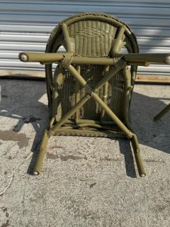 Pair of Modern Rattan Lounge Chairs - 4330746