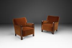 Pair of Modern Upholstered Armchairs Scandinavia First half of the 20th Century - 4398766