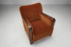 Pair of Modern Upholstered Armchairs Scandinavia First half of the 20th Century - 4398771