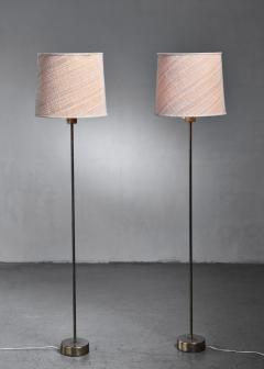 Pair of Modern brass floor lamps - 4709870