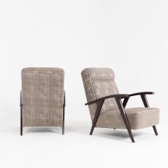 Pair of Modernist Armchairs Attributed to Jacques Adne - 1944741