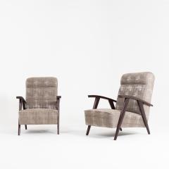 Pair of Modernist Armchairs Attributed to Jacques Adne - 1944751