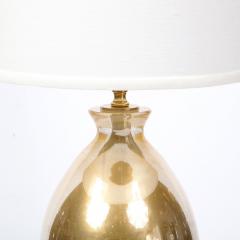 Pair of Modernist Handblown Murano 24kt Gold Fleck Table Lamps - 2704696