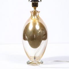 Pair of Modernist Handblown Murano 24kt Gold Fleck Table Lamps - 2704754