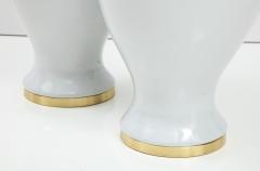 Pair of Monumental Blanc de Chine Ginger Jar lamps - 2573460