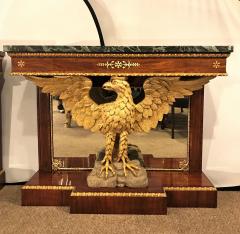 Pair of Monumental Federal Style Console Table with Carved Opposing Eagles - 2991717