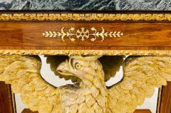 Pair of Monumental Federal Style Console Table with Carved Opposing Eagles - 2991719