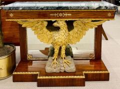 Pair of Monumental Federal Style Console Table with Carved Opposing Eagles - 2991720