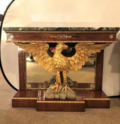 Pair of Monumental Federal Style Console Table with Carved Opposing Eagles - 2991721