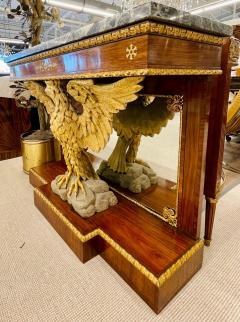 Pair of Monumental Federal Style Console Table with Carved Opposing Eagles - 2991722