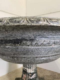 Pair of Monumental Italian Neoclassic Grand Tour Marmo Grigio Tazza - 4702946
