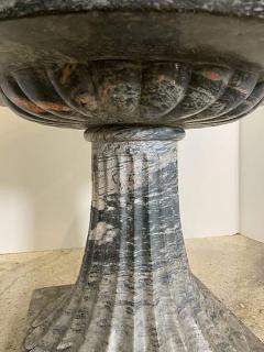 Pair of Monumental Italian Neoclassic Grand Tour Marmo Grigio Tazza - 4702947
