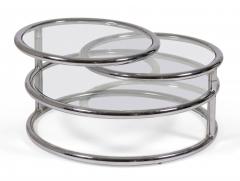 Pair of Morex Italian Mid Century Space Age Convertible Articulating Chrome - 4634140