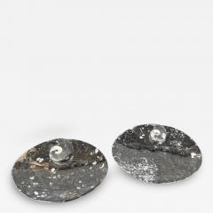 Pair of Moroccan Granite Nautilus Bowls - 4526804