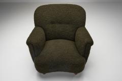 Pair of Moss Green Armchairs Europe Mid 20th Century - 4556107