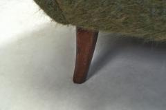 Pair of Moss Green Upholstered Armchairs Europe 20th century - 3931791