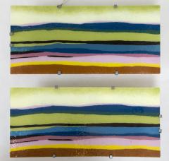 Pair of Murano Blown and Lit Wall Panels - 446945
