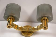 Pair of Murano Brass Wall Lights - 440928