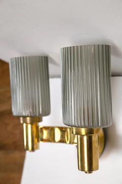 Pair of Murano Brass Wall Lights - 440932