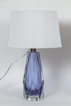 Pair of Murano Gem Faceted Lilac Table Lamps Contemporary - 3777723