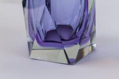 Pair of Murano Gem Faceted Lilac Table Lamps Contemporary - 3777730