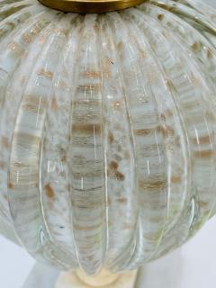 Pair of Murano Glass Alabaster Table Lamps Italy 1960s - 3319356
