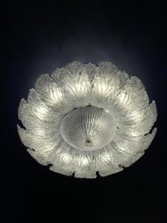 Pair of Murano Glass Leave Flush Mount or Ceiling Lights - 2213917