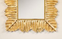 Pair of Murano Glass Mirrors with Gold Leaf and Brass Details Italy 2025 - 4236092