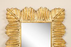 Pair of Murano Glass Mirrors with Gold Leaf and Brass Details Italy 2025 - 4236095