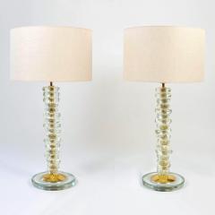 Pair of Murano Glass Pebble Lamps - 694131