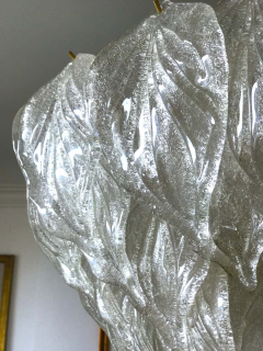 Pair of Murano Glass Polar Chandeliers Italian Modern 1970s - 1532597
