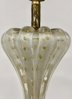 Pair of Murano Glass Speckle Table Lamps Mid Century Modern - 2488832