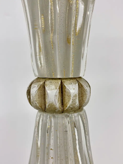 Pair of Murano Glass Speckle Table Lamps Mid Century Modern - 2488833