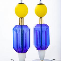Pair of Murano Glass Studio Table Lamps - 2983762