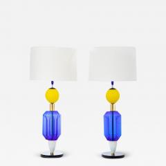 Pair of Murano Glass Studio Table Lamps - 3034021