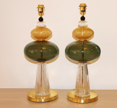 Pair of Murano Glass Studio Table Lamps - 3463325