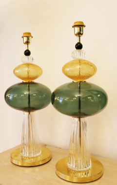 Pair of Murano Glass Studio Table Lamps - 3463330