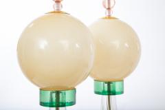 Pair of Murano Glass Studio Table Lamps - 4382908
