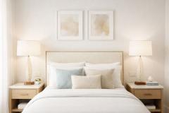 Pair of Murano Glass Table Lamps on Walnut Bases Italy 1960s - 4540498