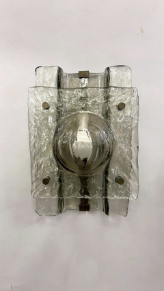 Pair of Murano Smoked Glass Sconces 1960s - 4395308