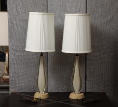 Pair of Murano Sommerso Glass Lamps - 3666322