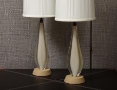 Pair of Murano Sommerso Glass Lamps - 3666333