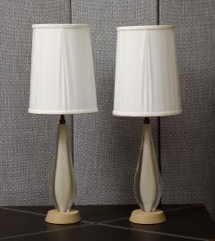 Pair of Murano Sommerso Glass Lamps - 3666421