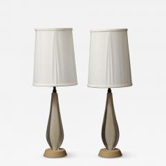 Pair of Murano Sommerso Glass Lamps - 3673680